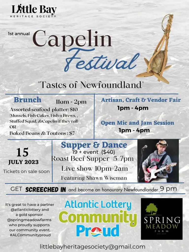Tastes of Newfoundland - Capelin Festival - Little Bay